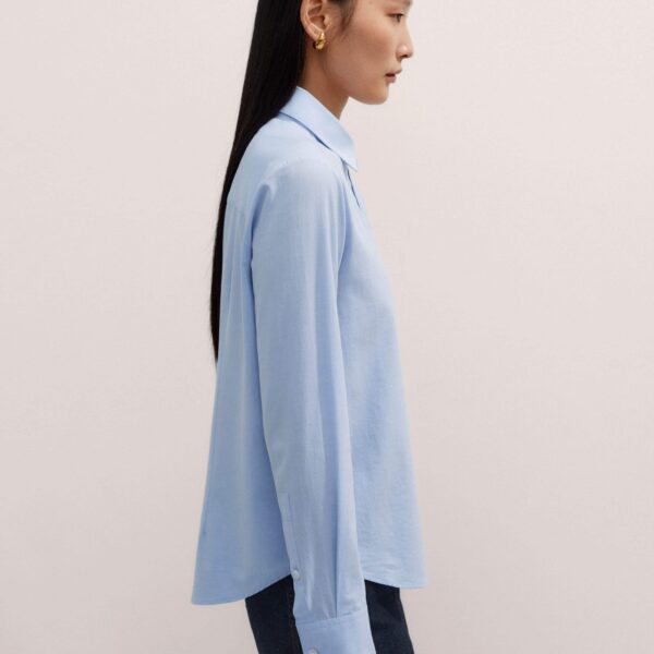 Me and Em Travel Layering Shirt – luxury British Blue in Me and Em exclusively at Coveti