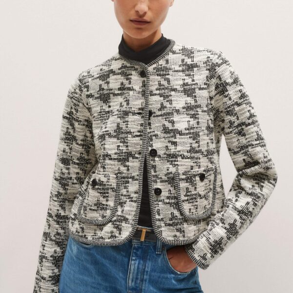 Me + Em Travel Tweed Jacket – luxury British Multicolour in Me and Em exclusively at Coveti