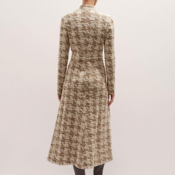 Me and Em Travel Tweed Midi Dress – luxury British Neutrals in Me and Em exclusively at Coveti