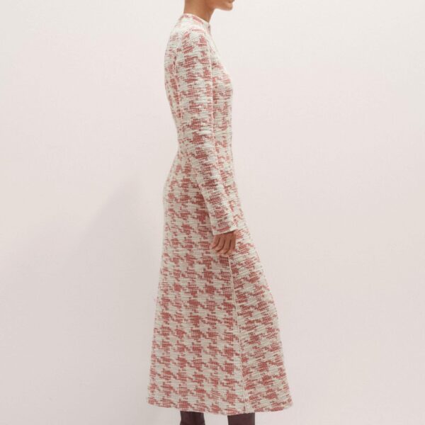Me + Em Travel Tweed Midi Dress – luxury British Multicolour in Me and Em exclusively at Coveti