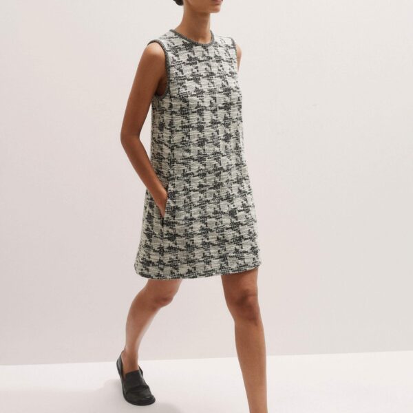 Me and Em Travel Tweed Mini Dress – luxury British Multicolour in Me and Em exclusively at Coveti