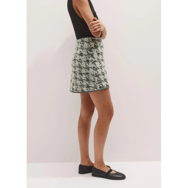 Me and Em Travel Tweed Mini Skirt, view 5