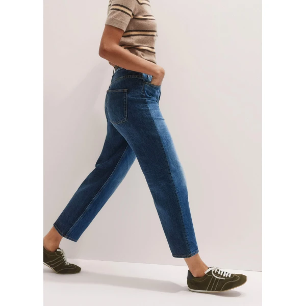 Me and Em Two-Tone Straight Crop Jean, view 5