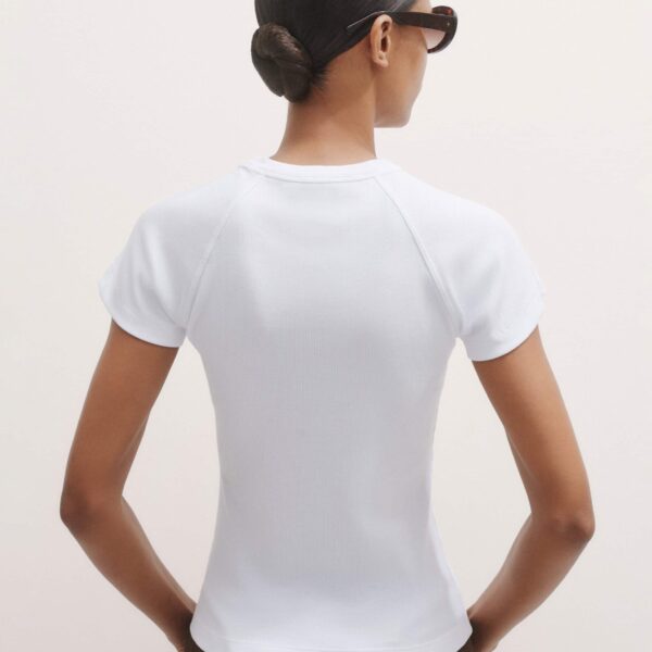 Me and Em Ultimate Raglan Tee – luxury British White in Me and Em exclusively at Coveti