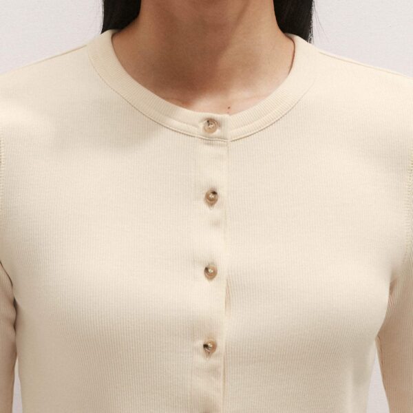 Me and Em Ultimate Rib Cardigan – luxury British Ivory in Me and Em exclusively at Coveti