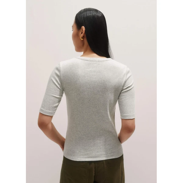 Me and Em Ultimate Rib Sweater Tee, view 5