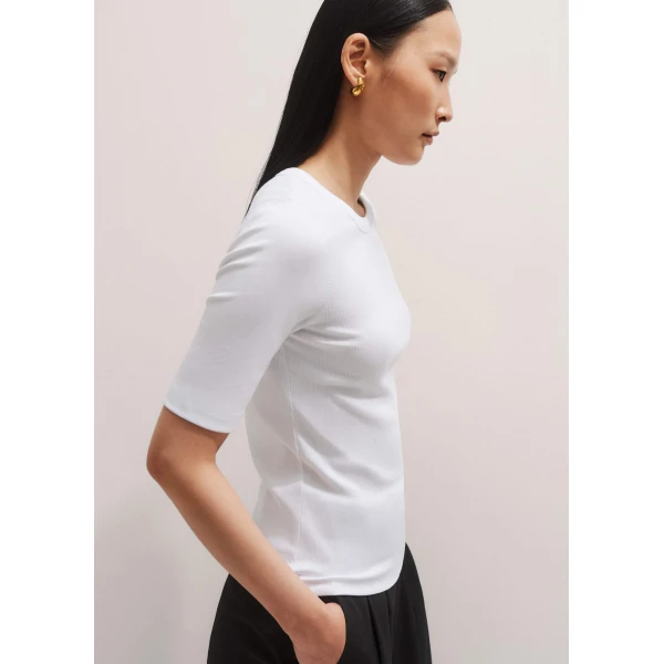 Me and Em Ultimate Rib Sweater Tee, view 6