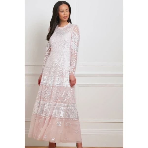 Needle and Thread cocktail dress - sequin embellished | Shop luxury evening wear at Coveti
