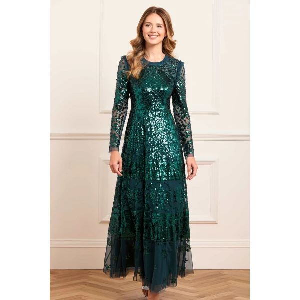 Needle and Thread cocktail dress - sequin embellished | Shop luxury evening wear at Coveti