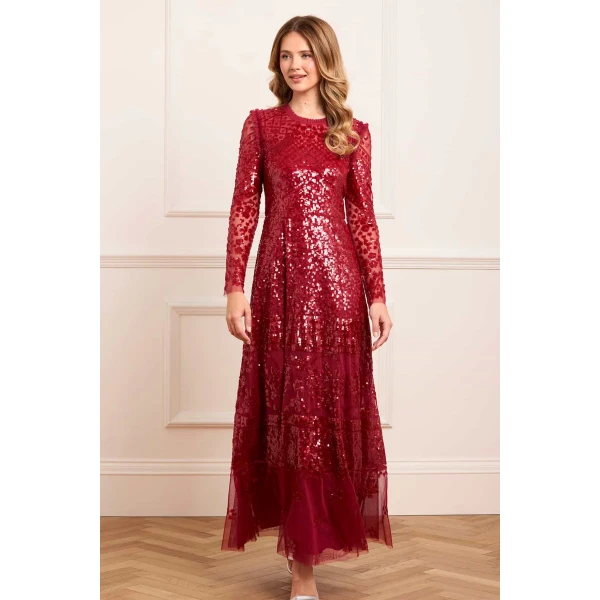 Needle and Thread cocktail dress - sequin embellished | Shop luxury evening wear at Coveti