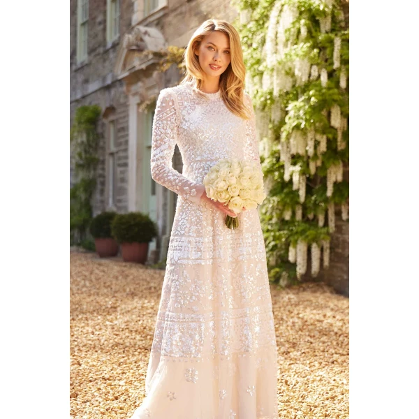 Needle and Thread cocktail dress - sequin embellished | Shop luxury evening wear at Coveti