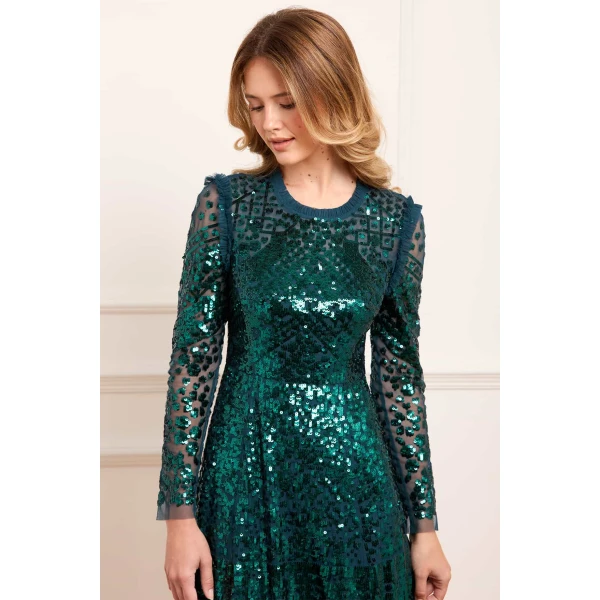 Needle and Thread cocktail dress - sequin embellished | Shop luxury evening wear at Coveti