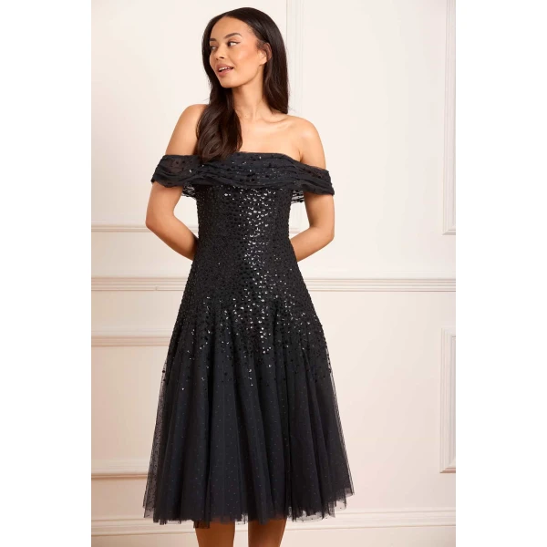 Needle and Thread cocktail dress - sequin embellished | Shop luxury evening wear at Coveti