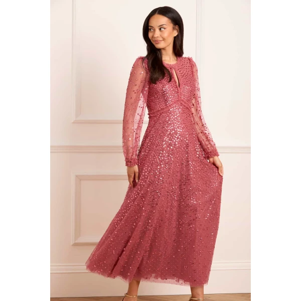 Needle and Thread cocktail dress - sequin embellished | Shop luxury evening wear at Coveti