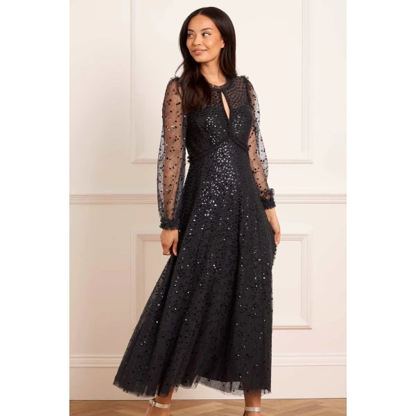 Needle and Thread cocktail dress - sequin embellished | Shop luxury evening wear at Coveti