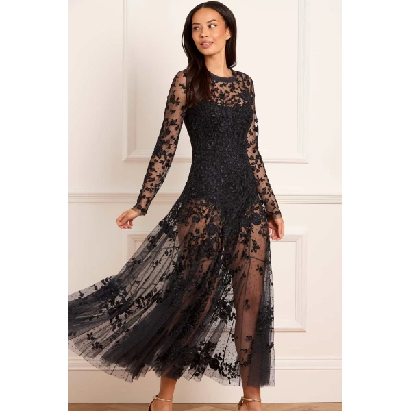 Needle and Thread cocktail dress - sequin embellished | Shop luxury evening wear at Coveti