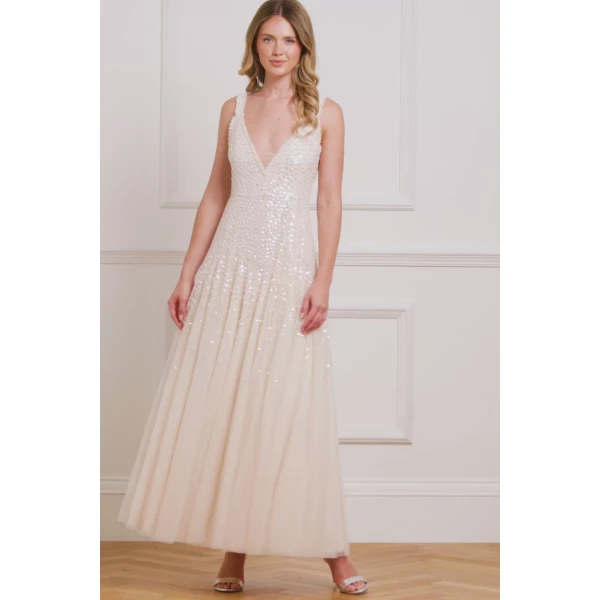 Needle and Thread cocktail dress - sequin embellished | Shop luxury evening wear at Coveti