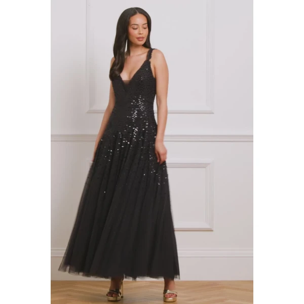 Needle and Thread cocktail dress - sequin embellished | Shop luxury evening wear at Coveti