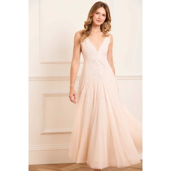 Needle and Thread cocktail dress - sequin embellished | Shop luxury evening wear at Coveti
