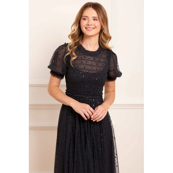 Needle and Thread cocktail dress - sequin embellished | Shop luxury evening wear at Coveti