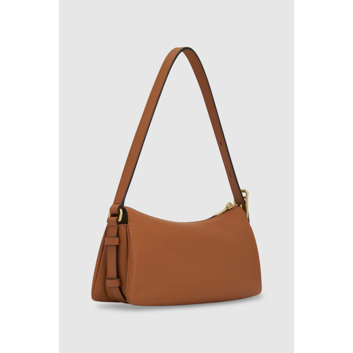 Back product shot of the Oroton CALI BAGUETTE in AMBER and Premium smooth leather for Women