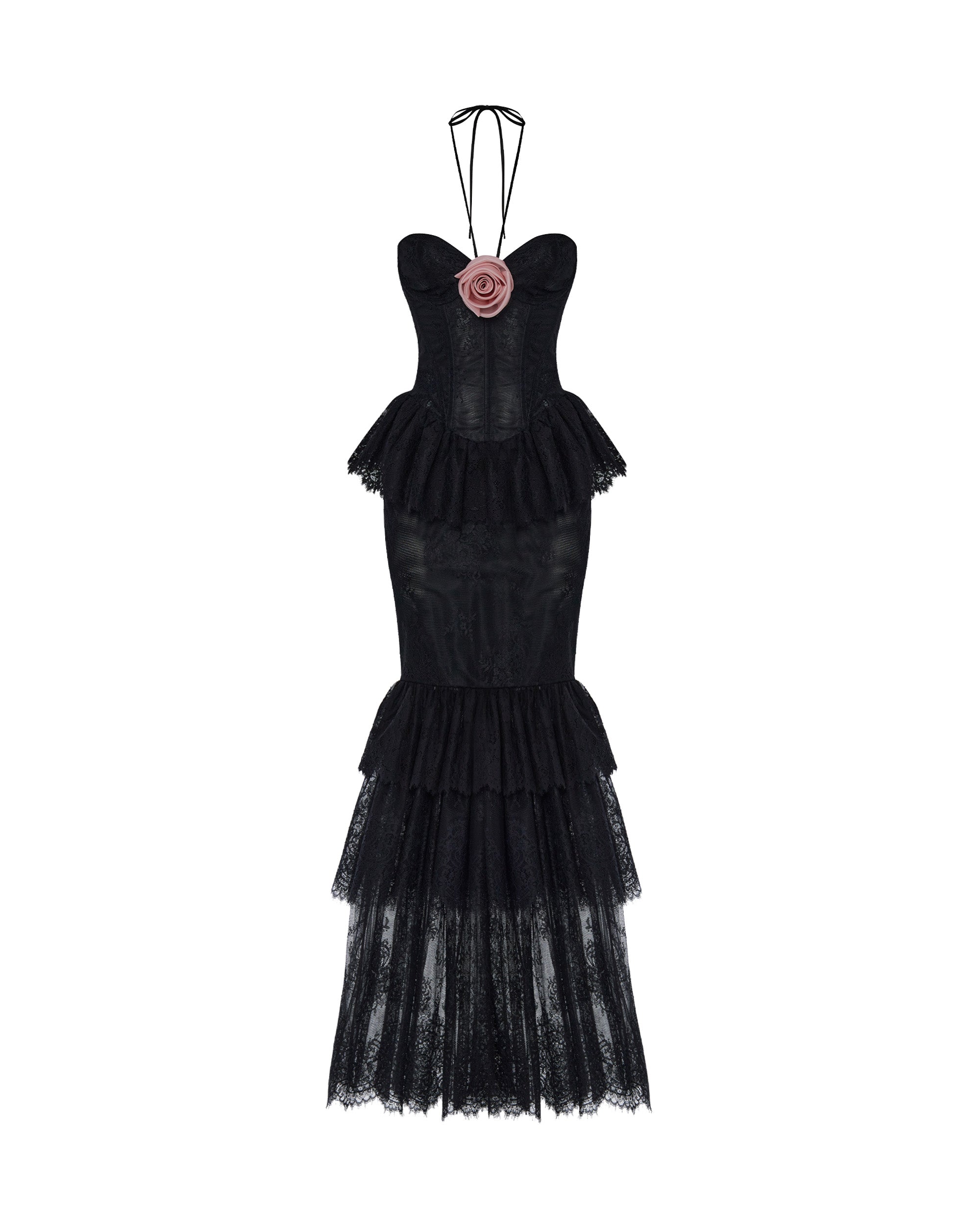 Rasario Lace Dress – couture evening dress