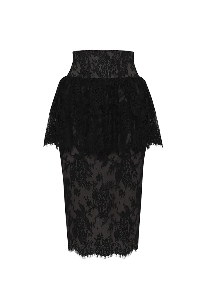 Rasario Lace Skirt – couture evening dress