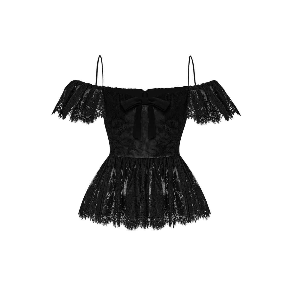 Rasario Lace Top – couture evening dress