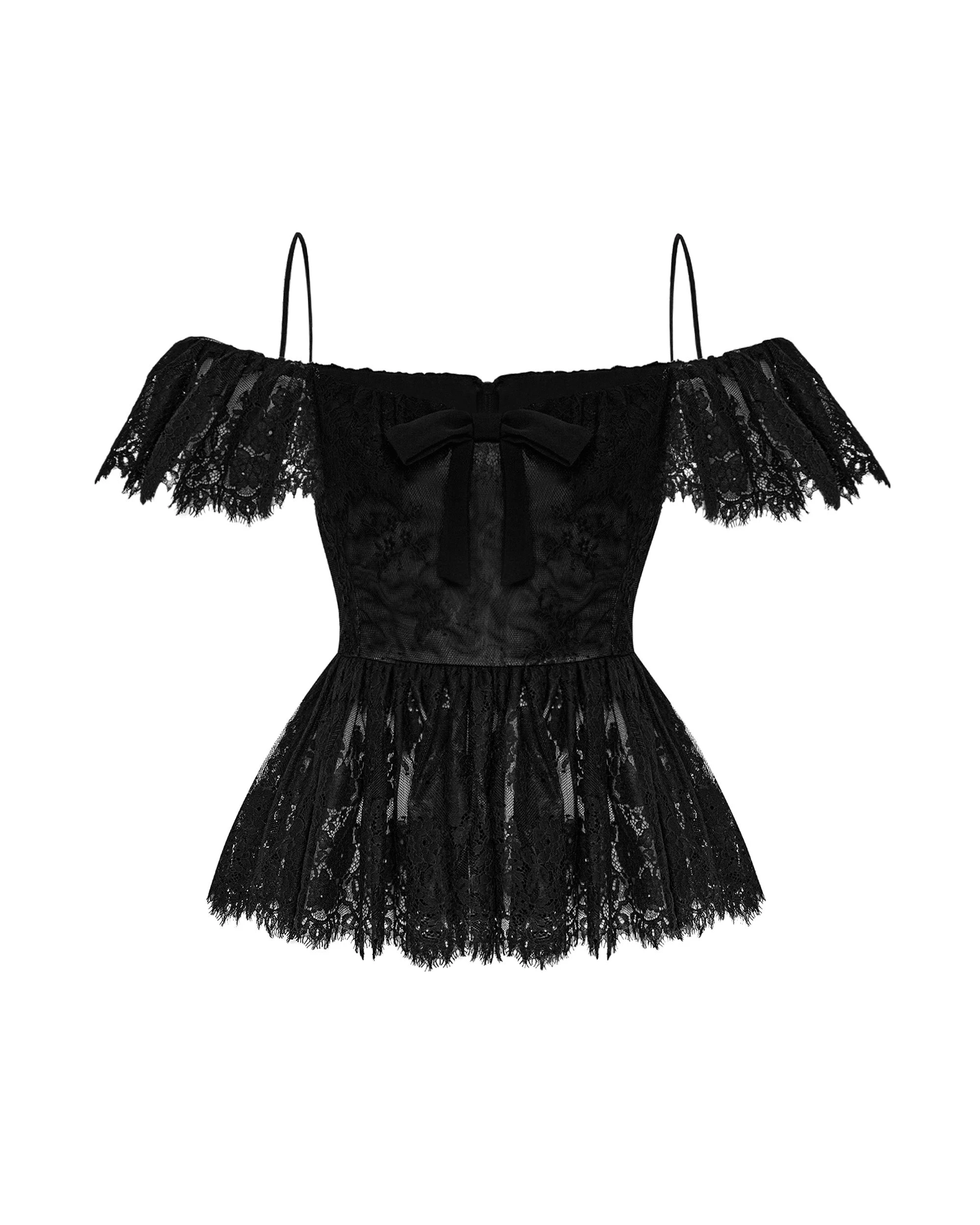 Rasario Lace Top – couture evening dress