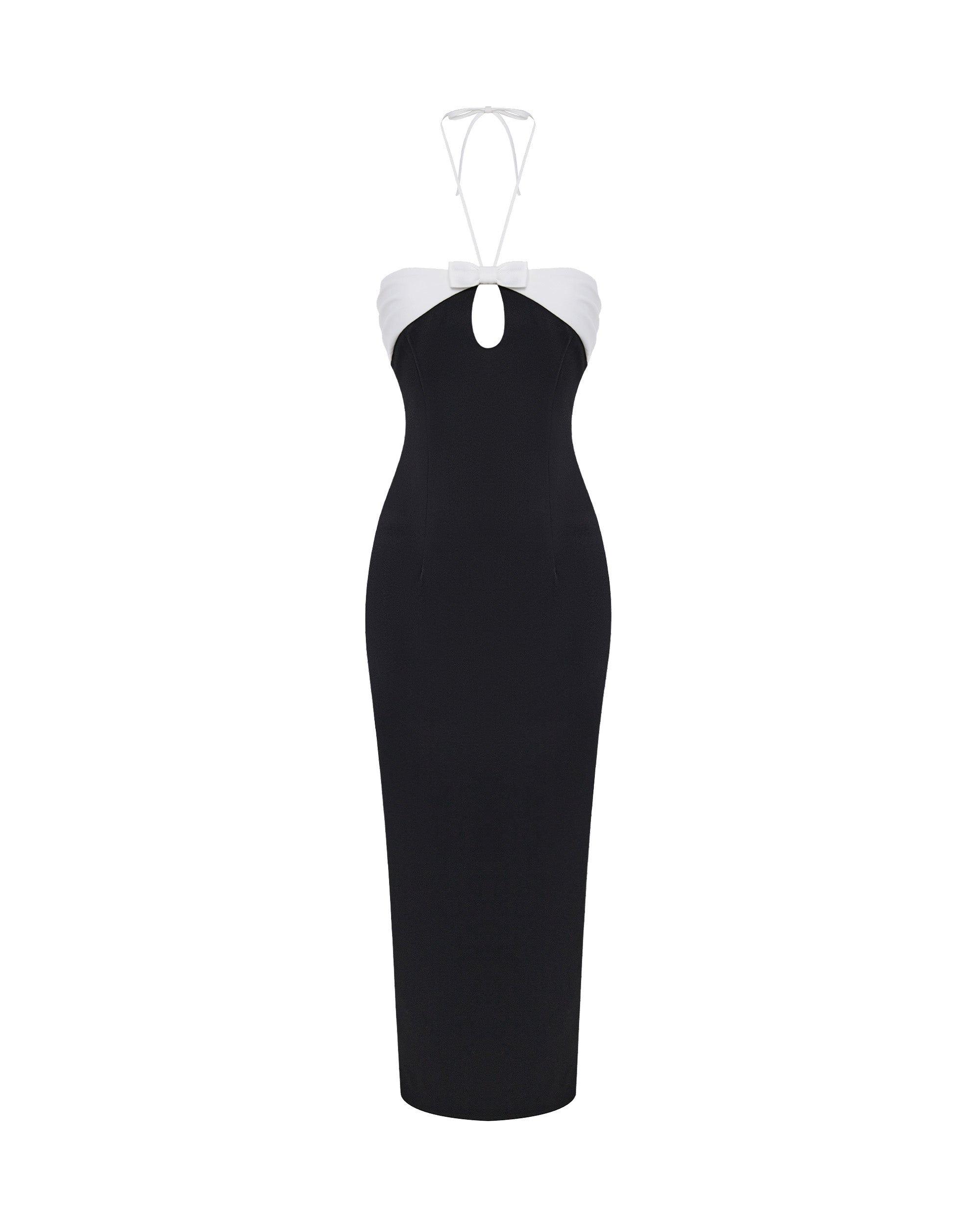 Rasario Midi Dress – couture evening dress