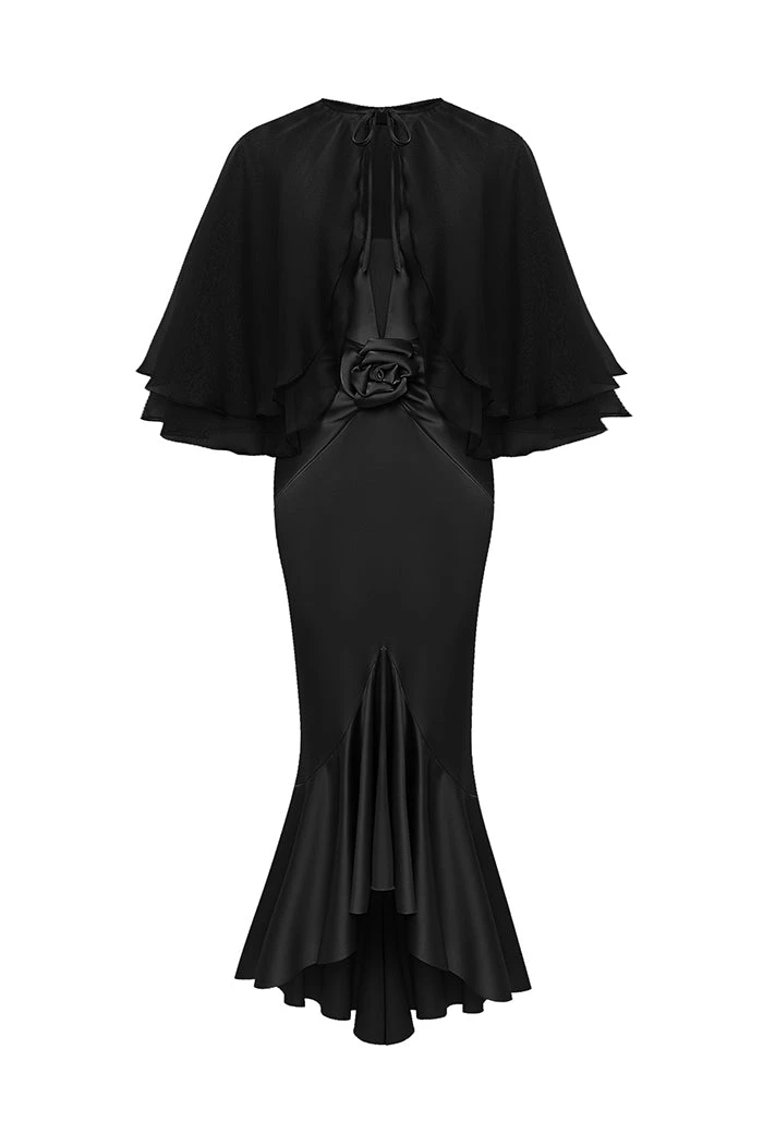 Rasario Satin Dress – couture evening dress