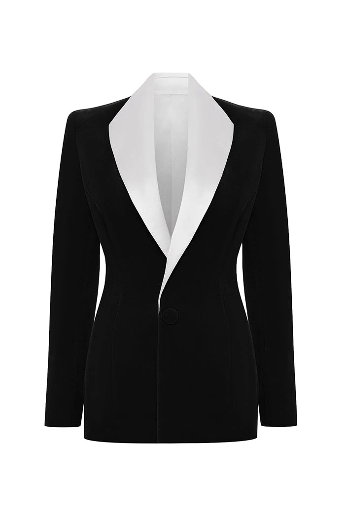 Rasario Velvet Jacket – couture evening dress
