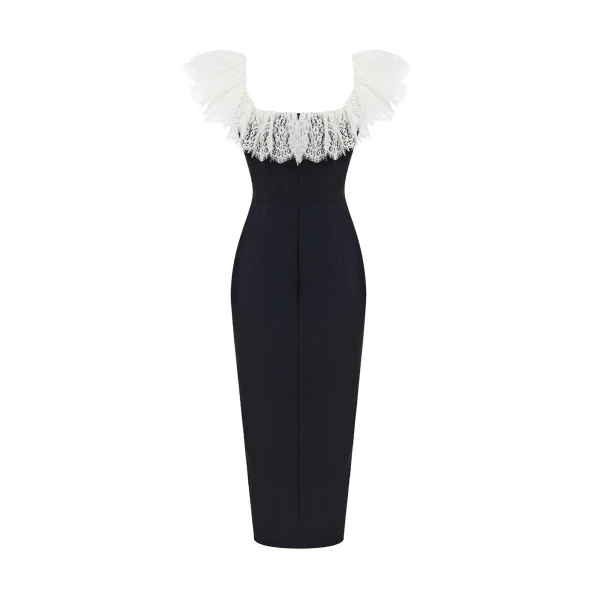 Rasario Midi Dress – couture evening dress