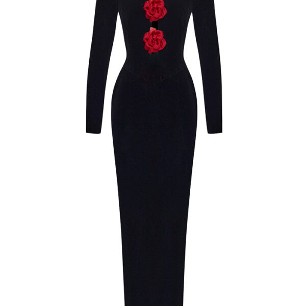 Rasario Velvet Dress – couture evening dress