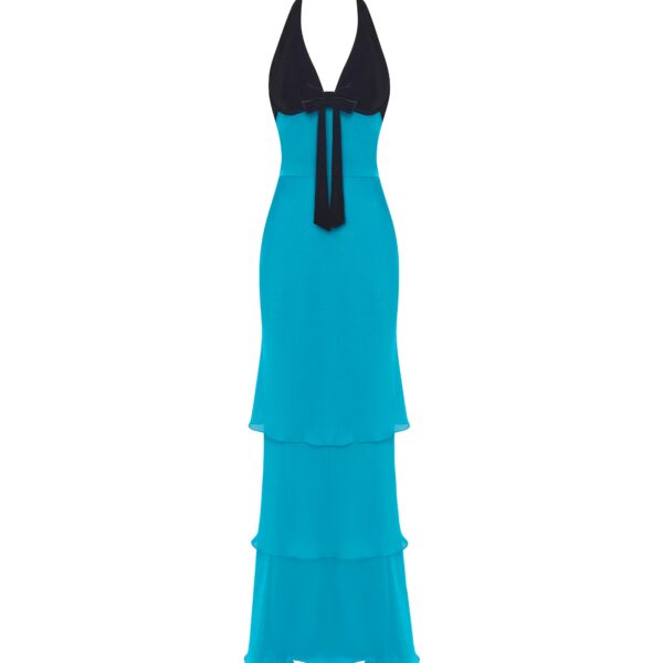Rasario Chiffon Dress – couture evening dress