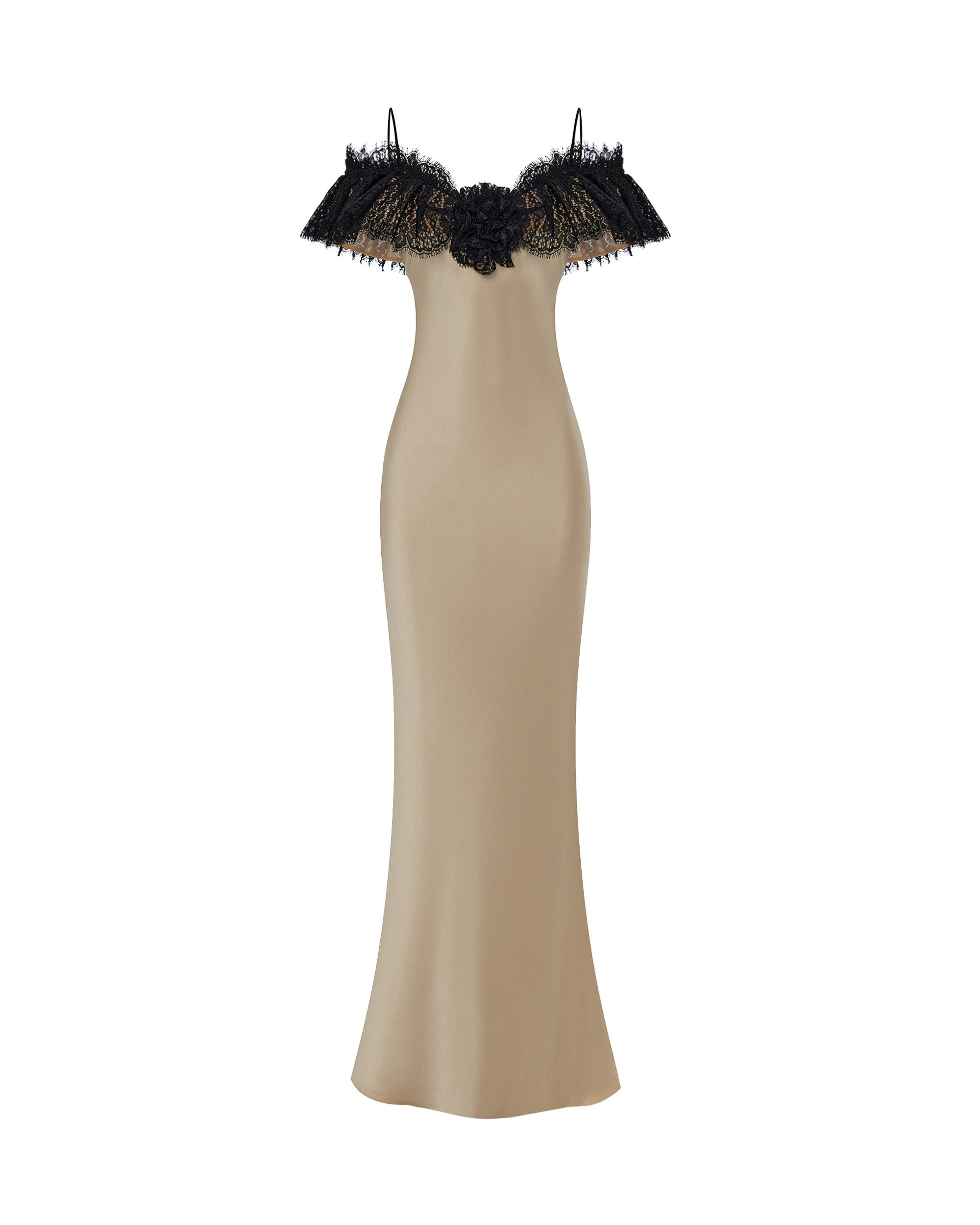 Rasario Off-Shoulder Dress – couture evening dress