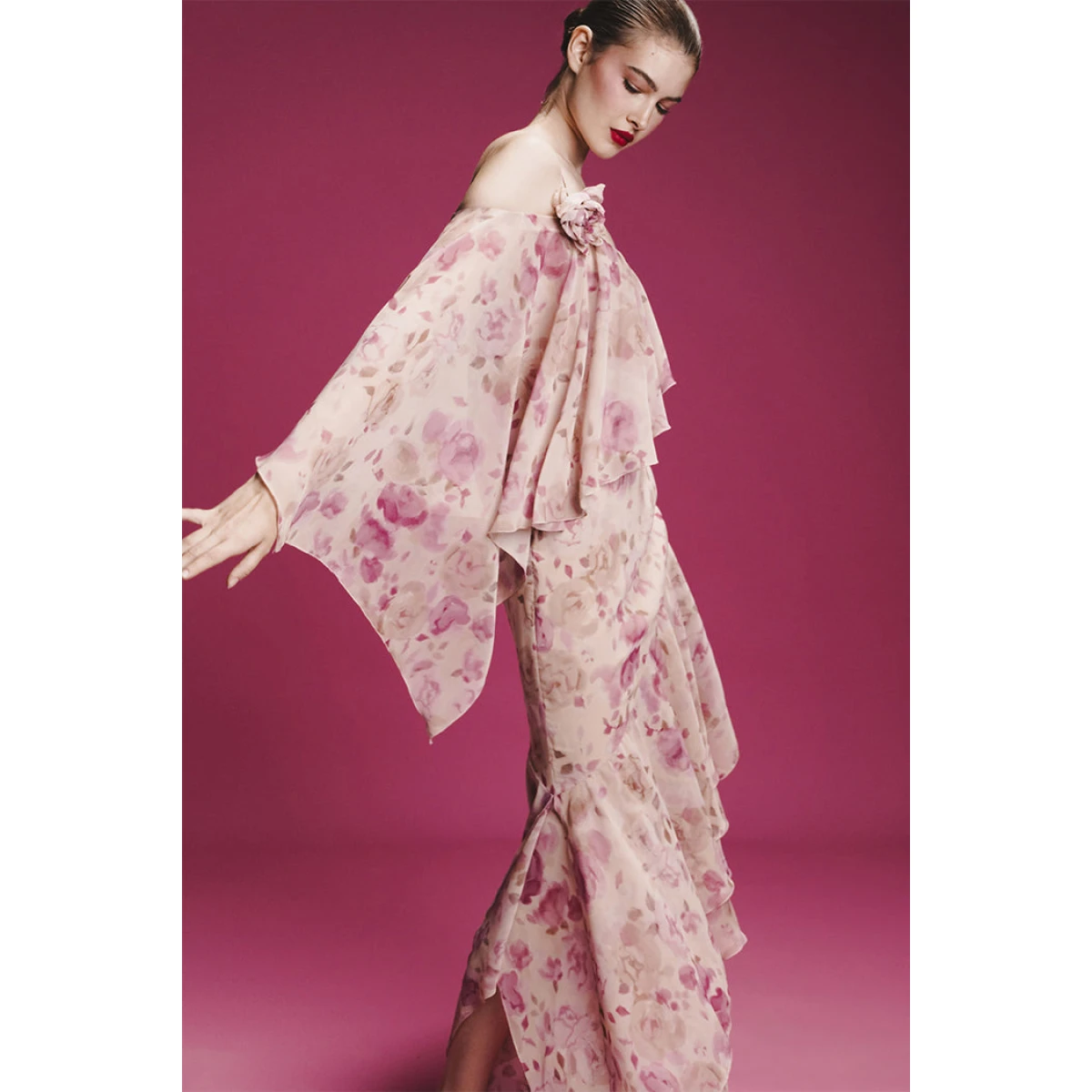 Rasario Floral Dress – couture evening dress