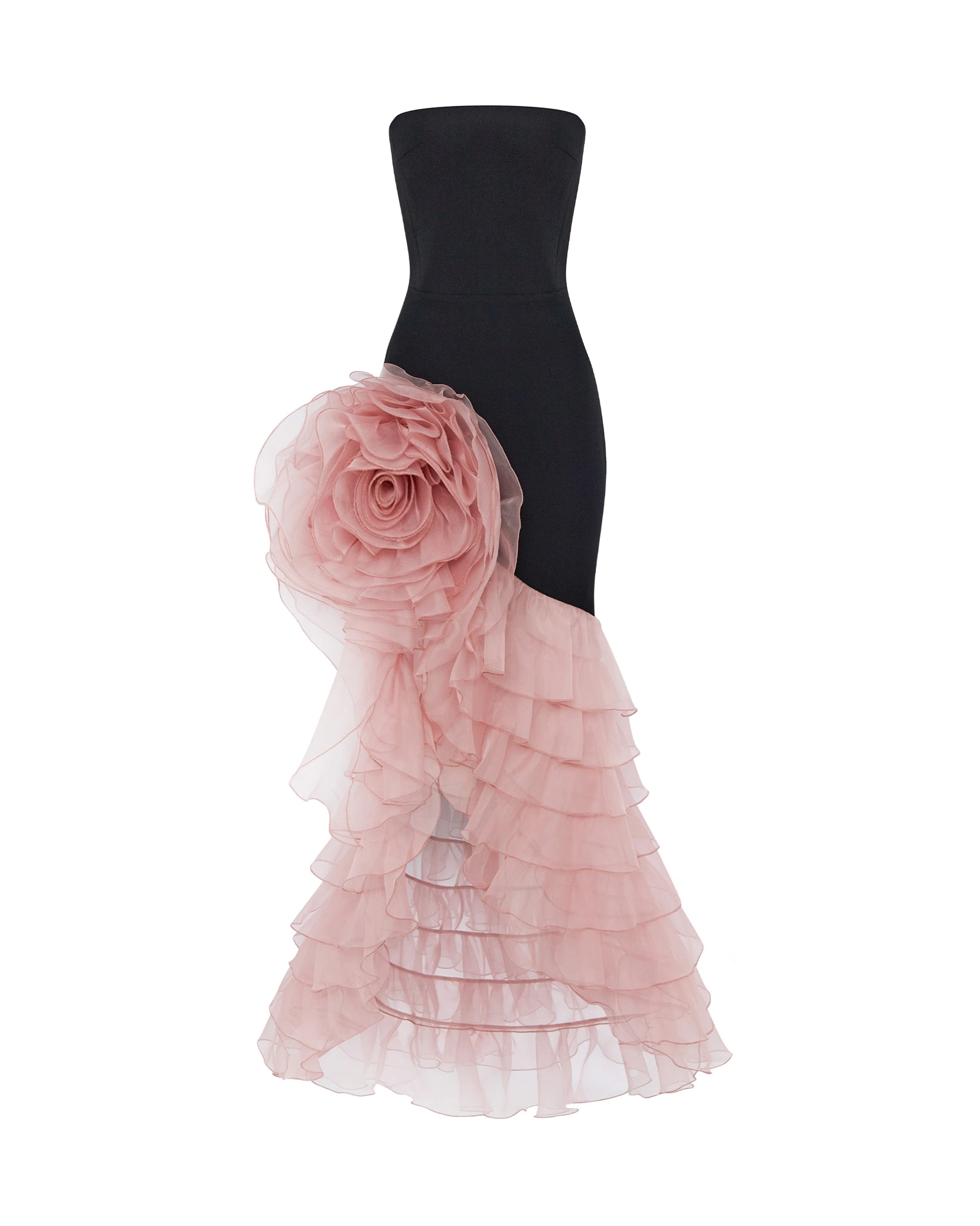 Rasario Crepe Dress – couture evening dress