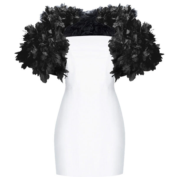 Rasario Crepe Dress – couture evening dress