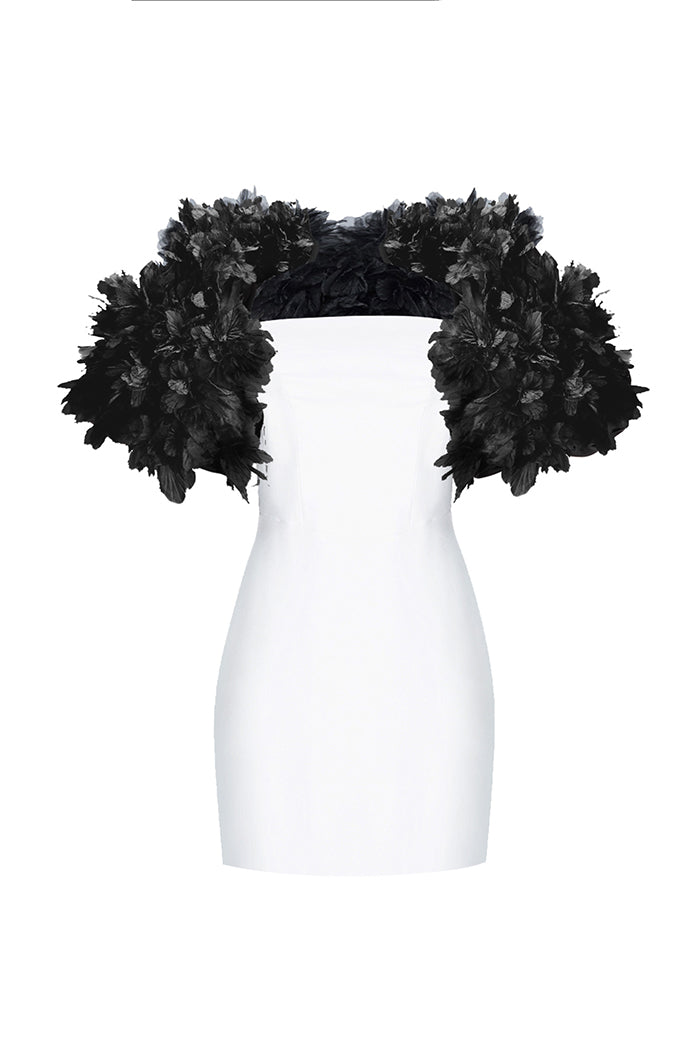 Rasario Crepe Dress – couture evening dress