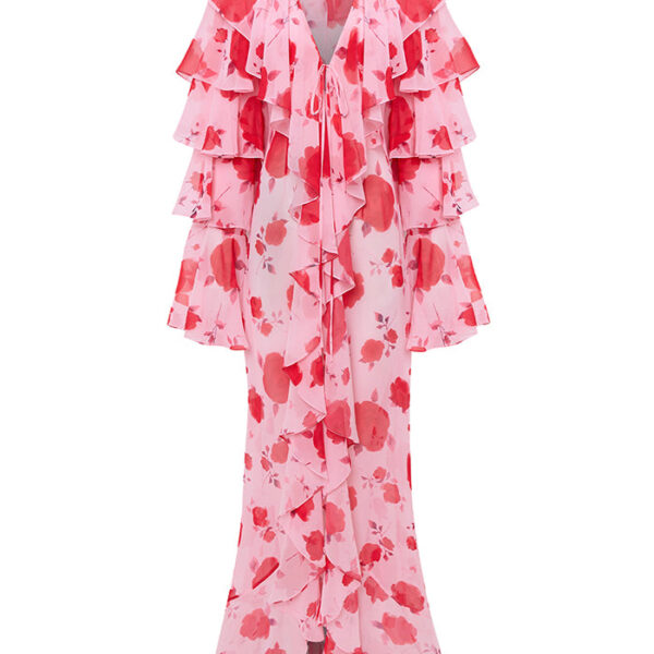 Rasario Floral Dress – couture evening dress