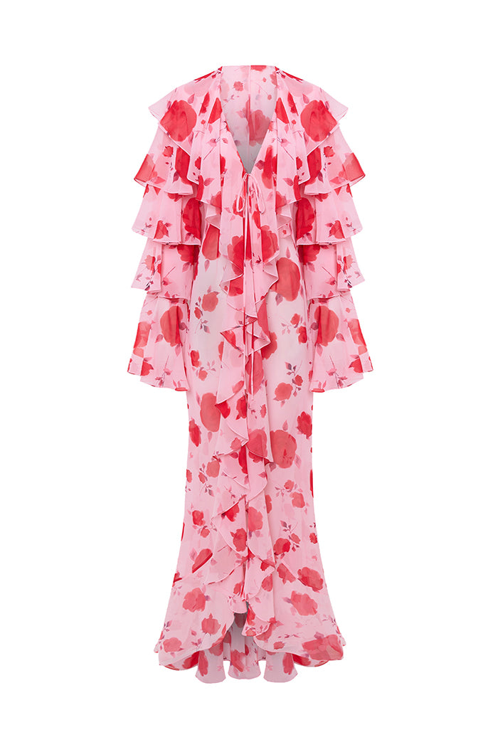 Rasario Floral Dress – couture evening dress
