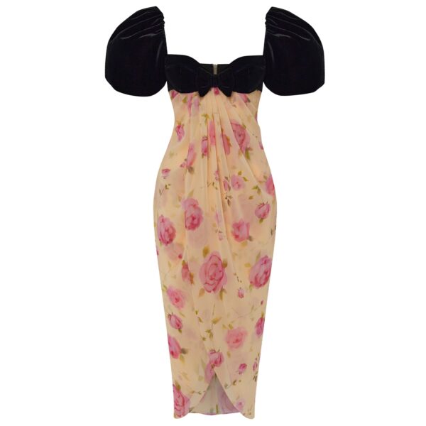 Rasario Floral Dress – couture evening dress