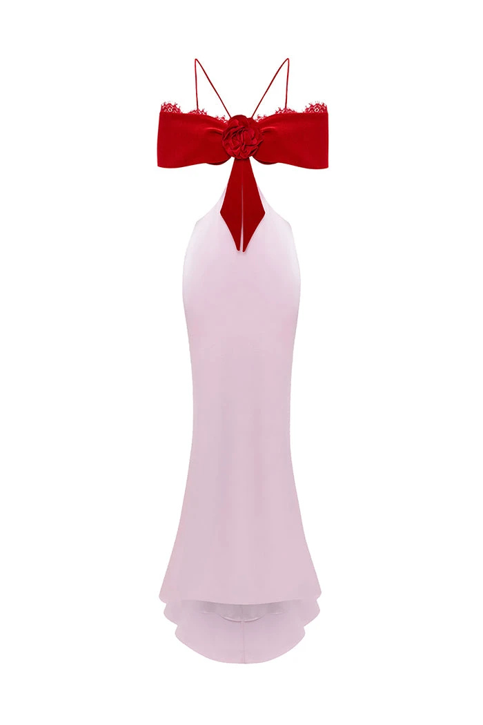 Rasario Satin Dress – couture evening dress
