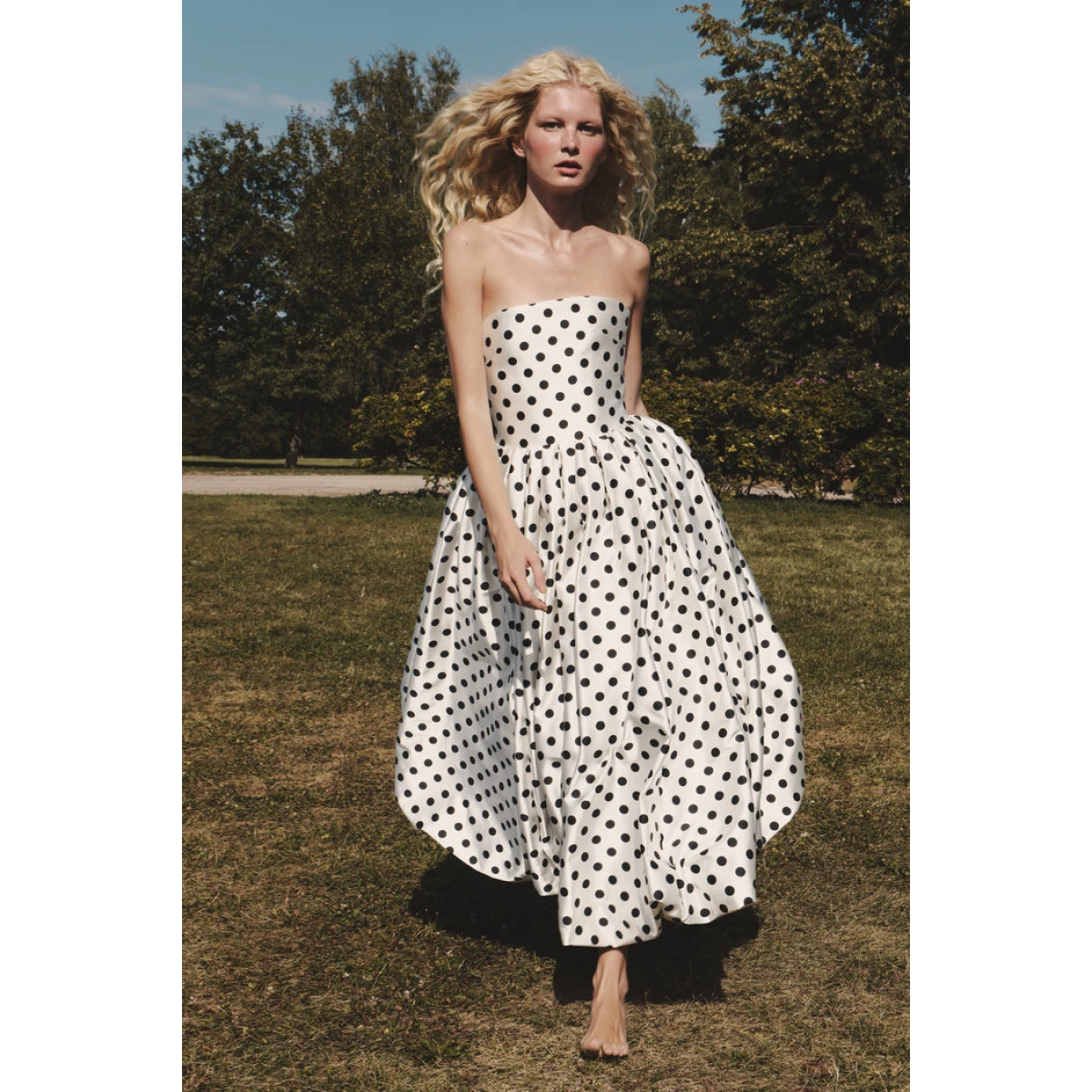 Rasario Midi Dress – couture evening dress