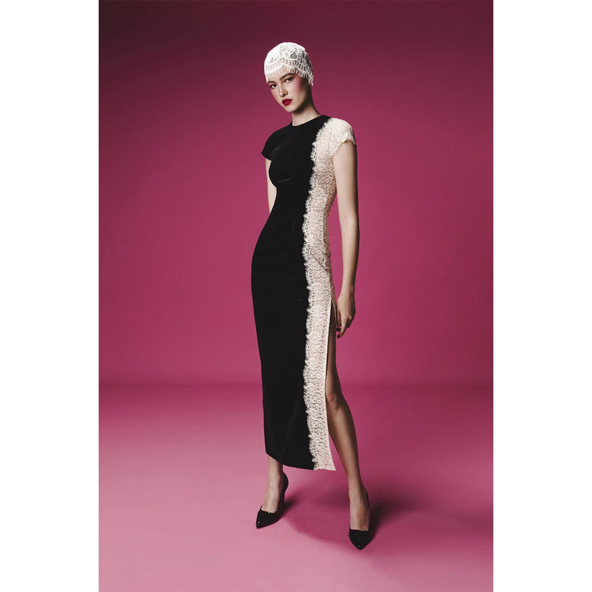 Rasario Velvet Dress – couture evening dress