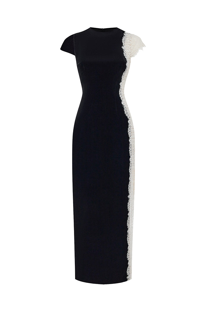 Rasario Velvet Dress – couture evening dress