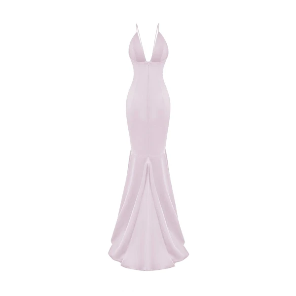 Rasario Satin Dress – couture evening dress