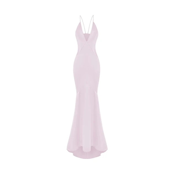 Rasario Satin Dress – couture evening dress