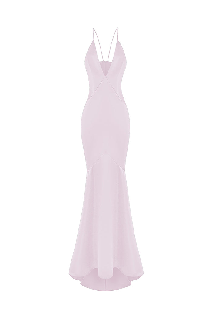 Rasario Satin Dress – couture evening dress